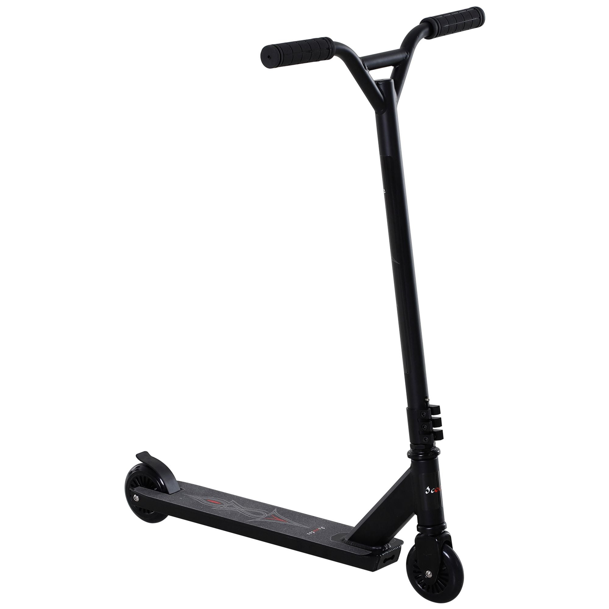 Pro Stunt Scooter, Freestyle Tretroller for Kids and Adults with 100mm Wheels, Black Aluminum