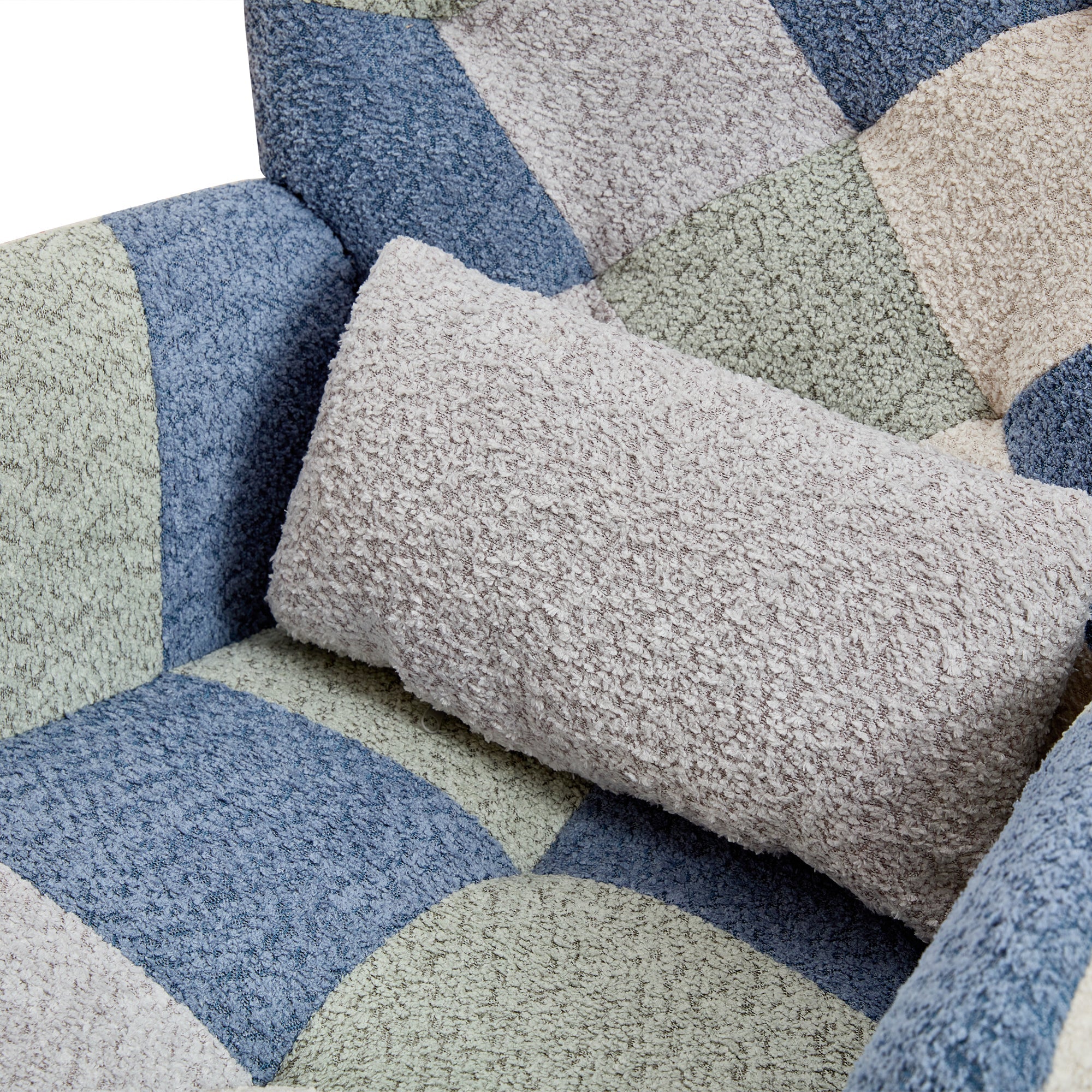 Tteddy Rocking Chair Relaxing Recliner Chair with Solid Wood Legs