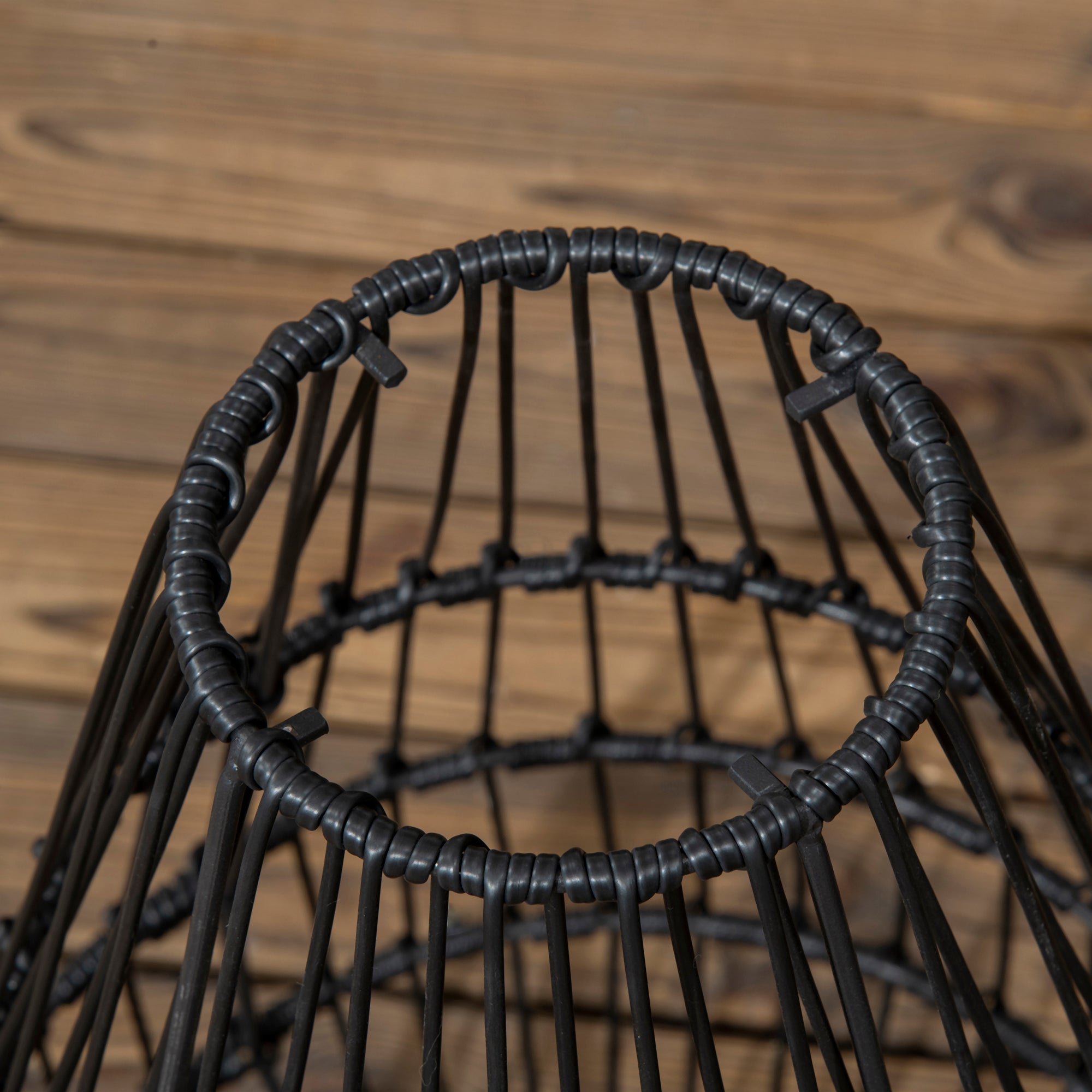 Solar Lamp Drum Design Waterproof Automatic LED Black