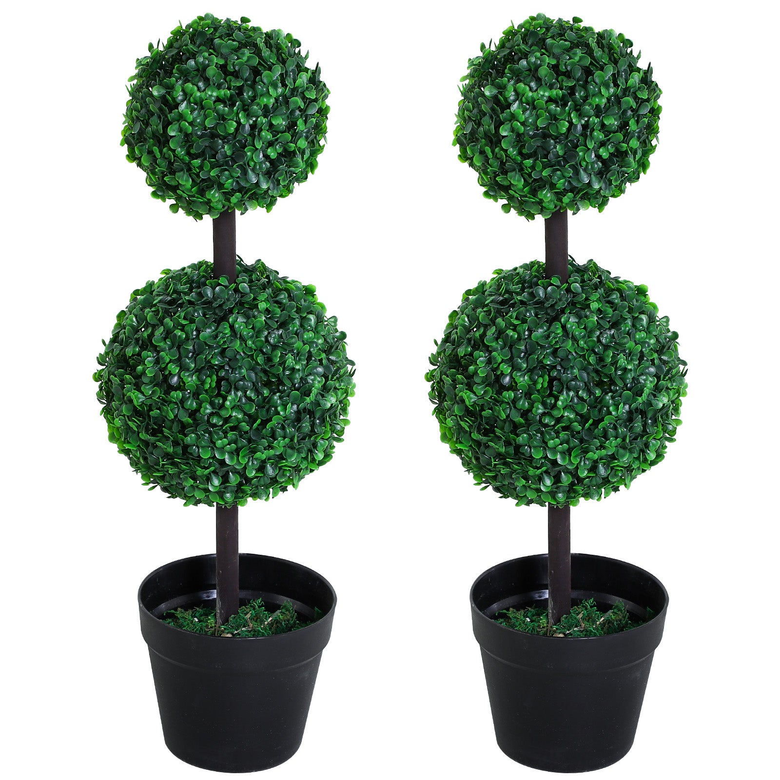 Artificial Plants, Set of 2, 67 cm, Plastic