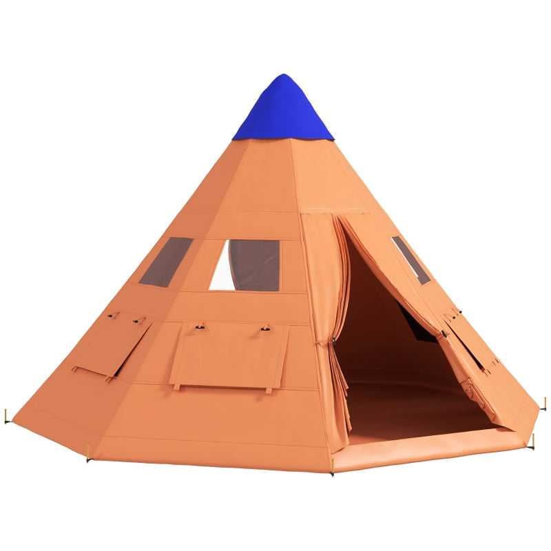 Tipi Tent 6 Men Carry Bag Orange
