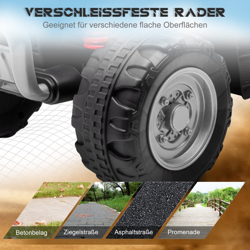 Electric Quad Bike for Kids with LED Headlights and 2.8 km/h Speed, Black