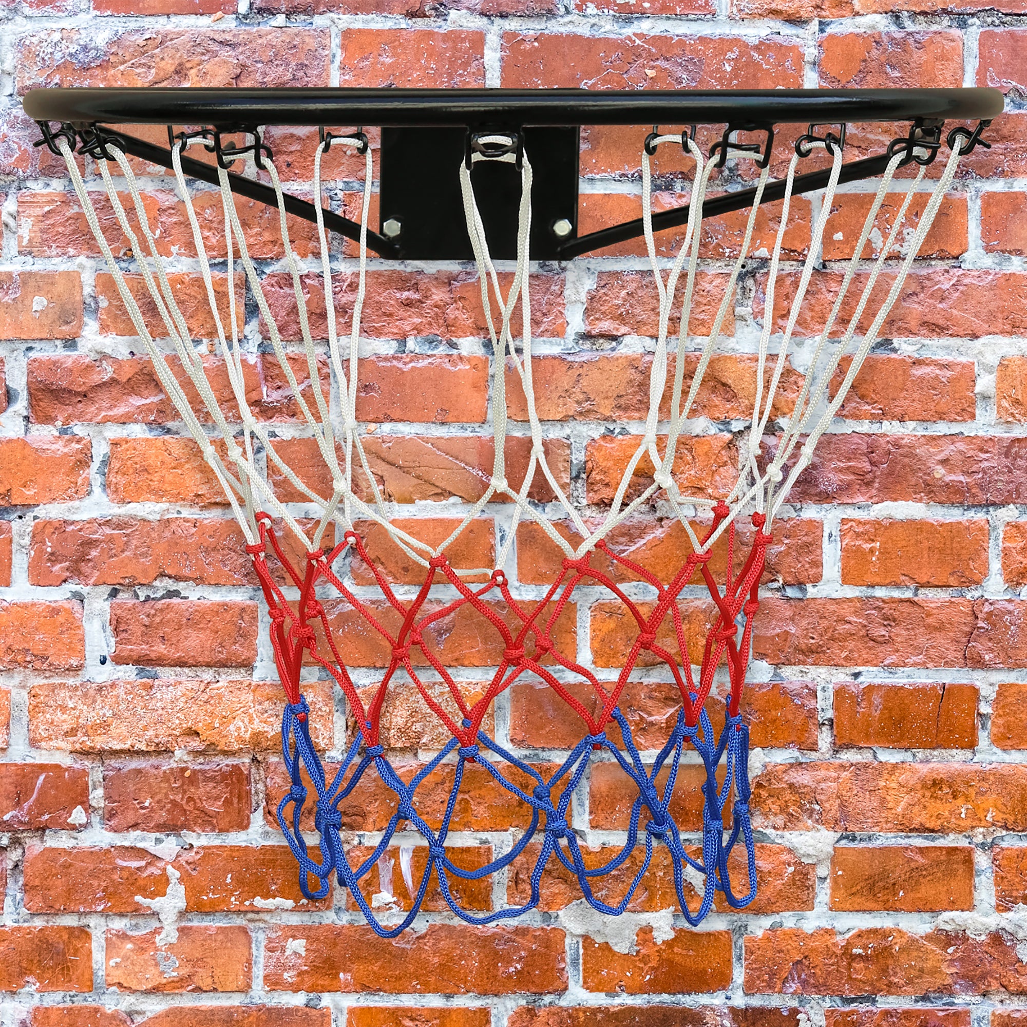 Basketball Rim, Durable Steel Weather-Resistant, Black