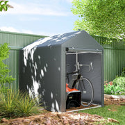 Garden Shed Storage Tent, Robust Weatherproof Steel Frame, Dark Grey