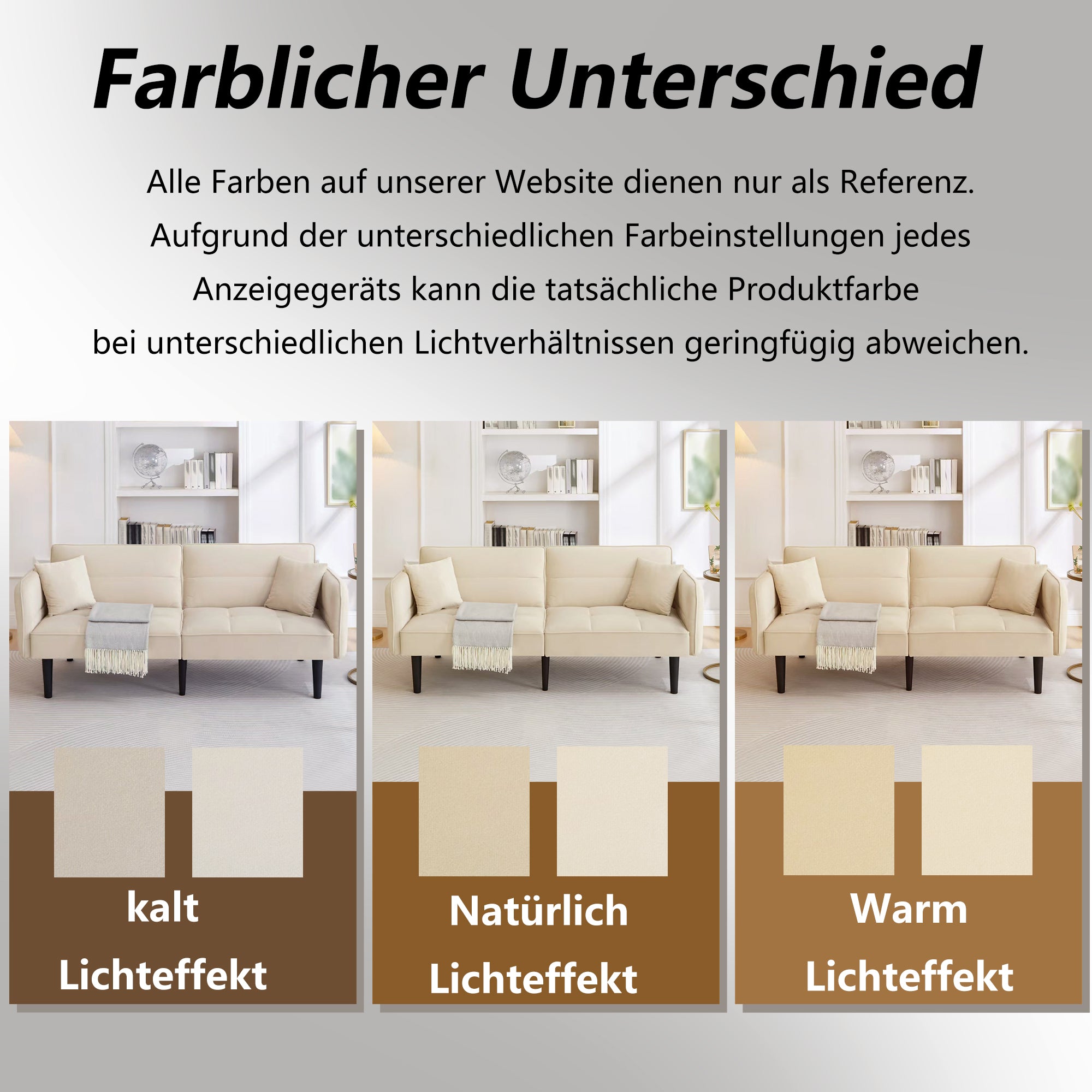 2-in-1 Adjustable Sofa Bed, Two-seater with Folding Armrests and Sleeping Function, Velvet