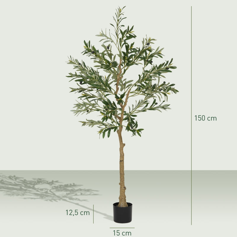 Artificial Olive Tree, 150 cm, 720 Leaves, Green