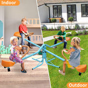 Seesaw - Heavy-Duty Steel Frame, Anti-Slip (Blue, Orange)