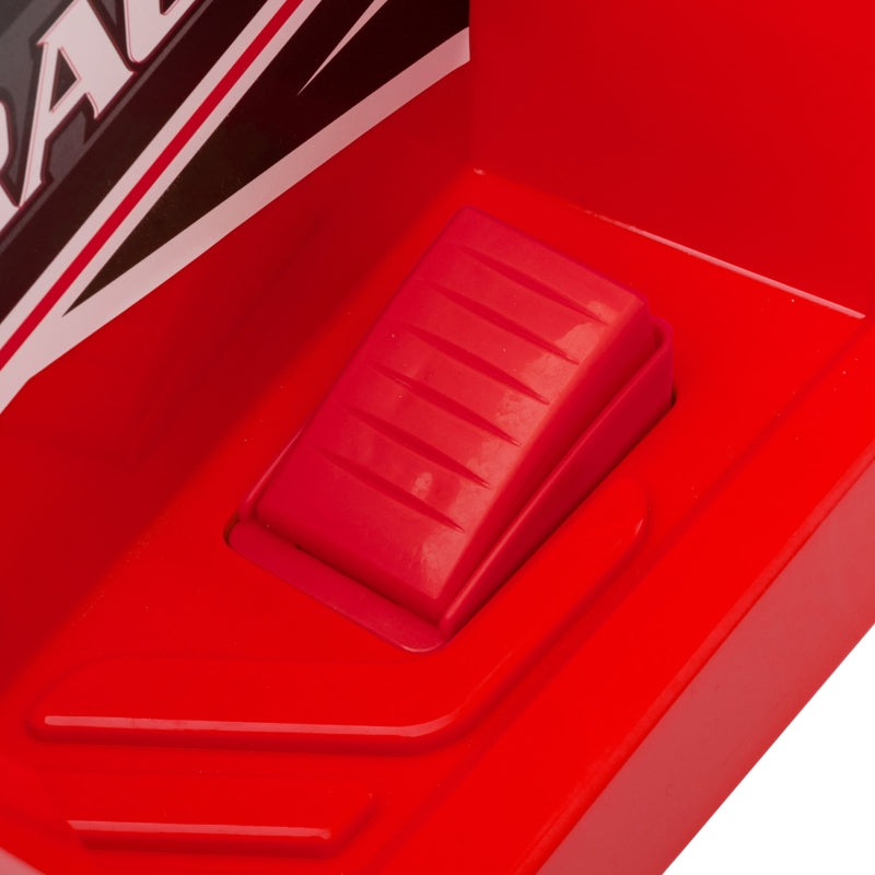 electric children's quad with trailer, 2.5 km/h, 50-minute ride, for 1.5 to 3 years, 25 kg, red