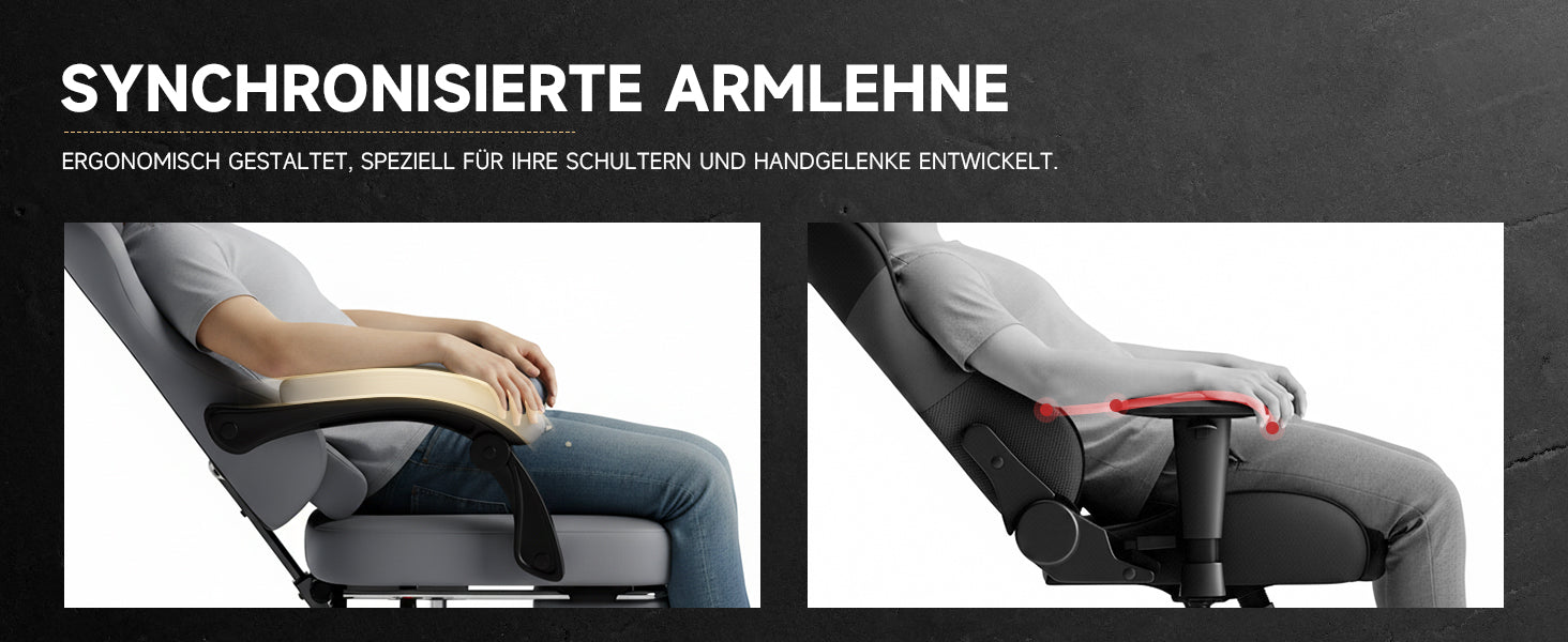 Gaming Chair Ergonomic Massage Footrest 150kg, Grey PVC Leather