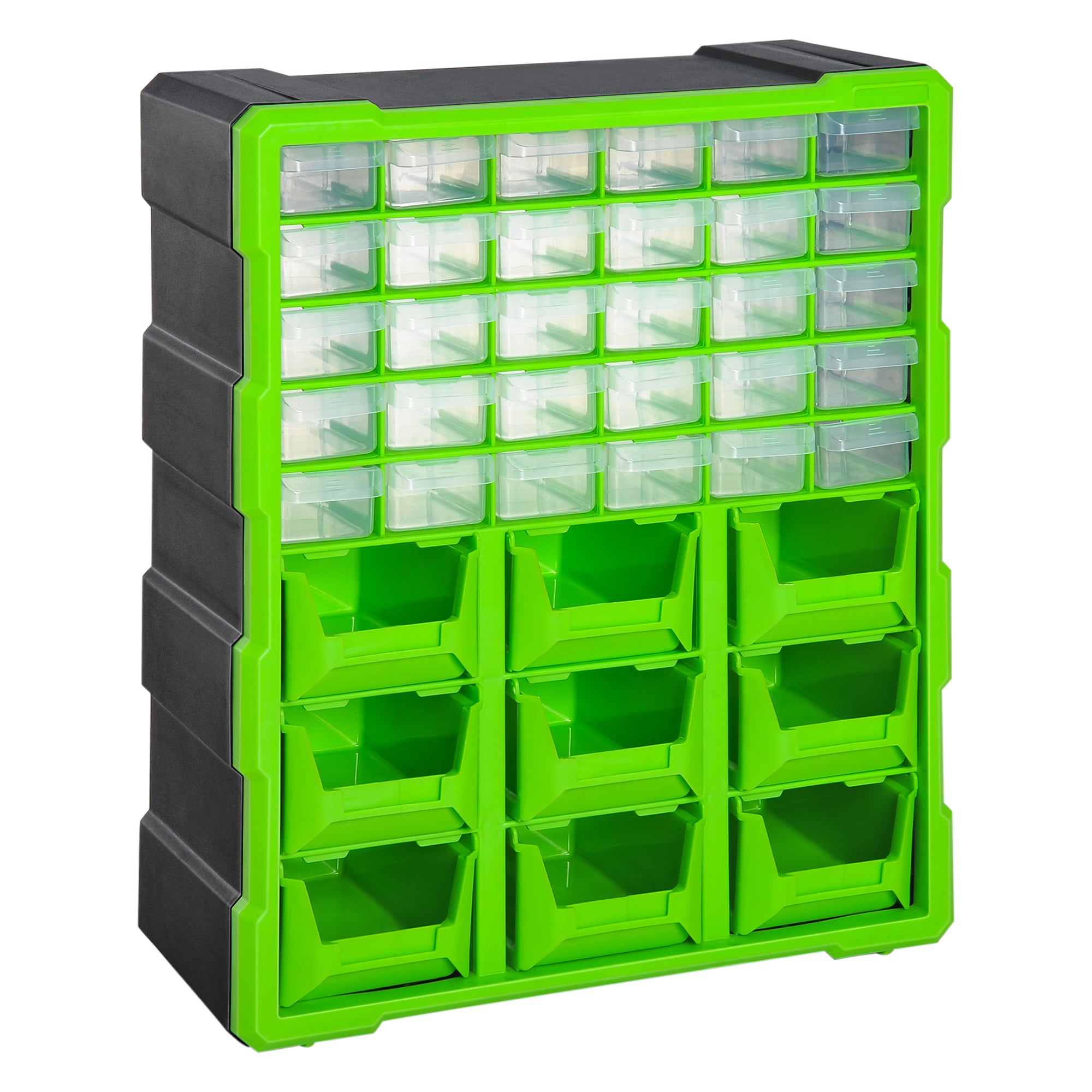 DURHAND Sorting Box with 39 Compartments, L38xW16xH47.5cm, Green