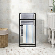 Towel Rack, 3-Tier Freestanding Outdoor Pool Towel Dryer