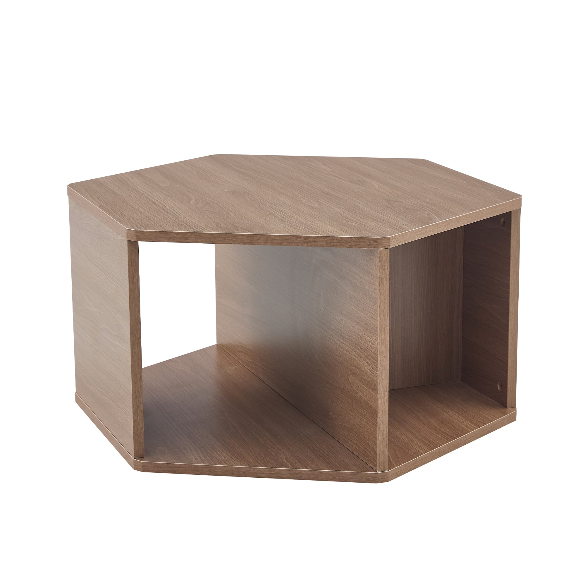Hexagonal Coffee Table Multifunctional Modern Design 79x69.4x40 cm