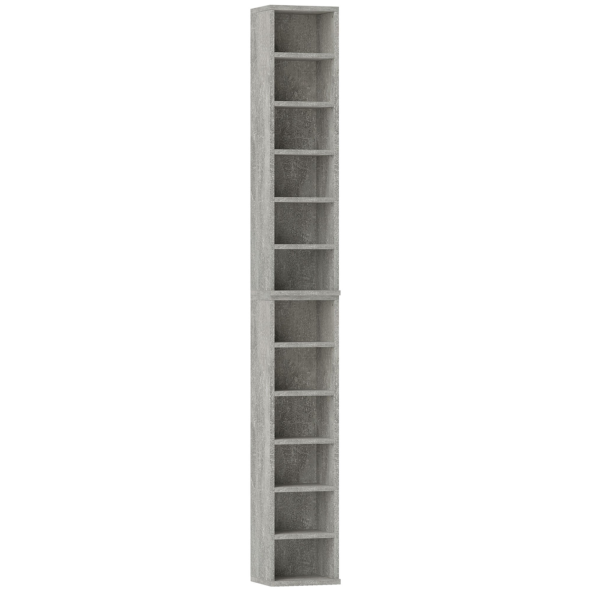 Set of Two 102 CD Storage Units - Cement Grey