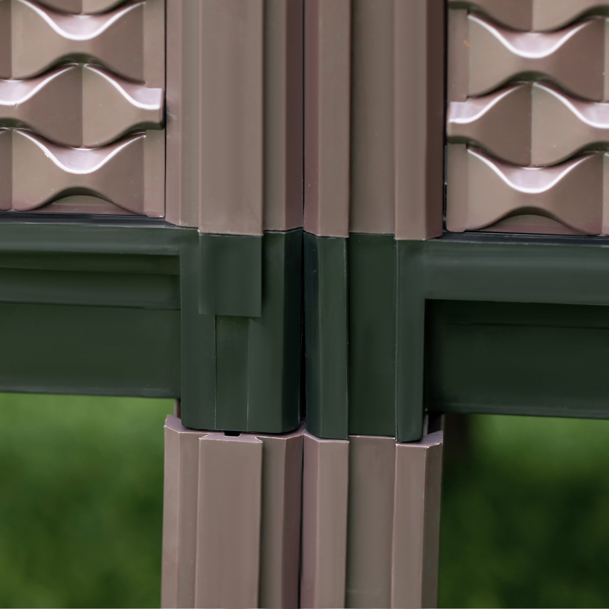 Garden Raised Bed Set of 2, Elevated Planter Box with Self-Watering, 50cm x 50cm x 46.5cm, Plastic