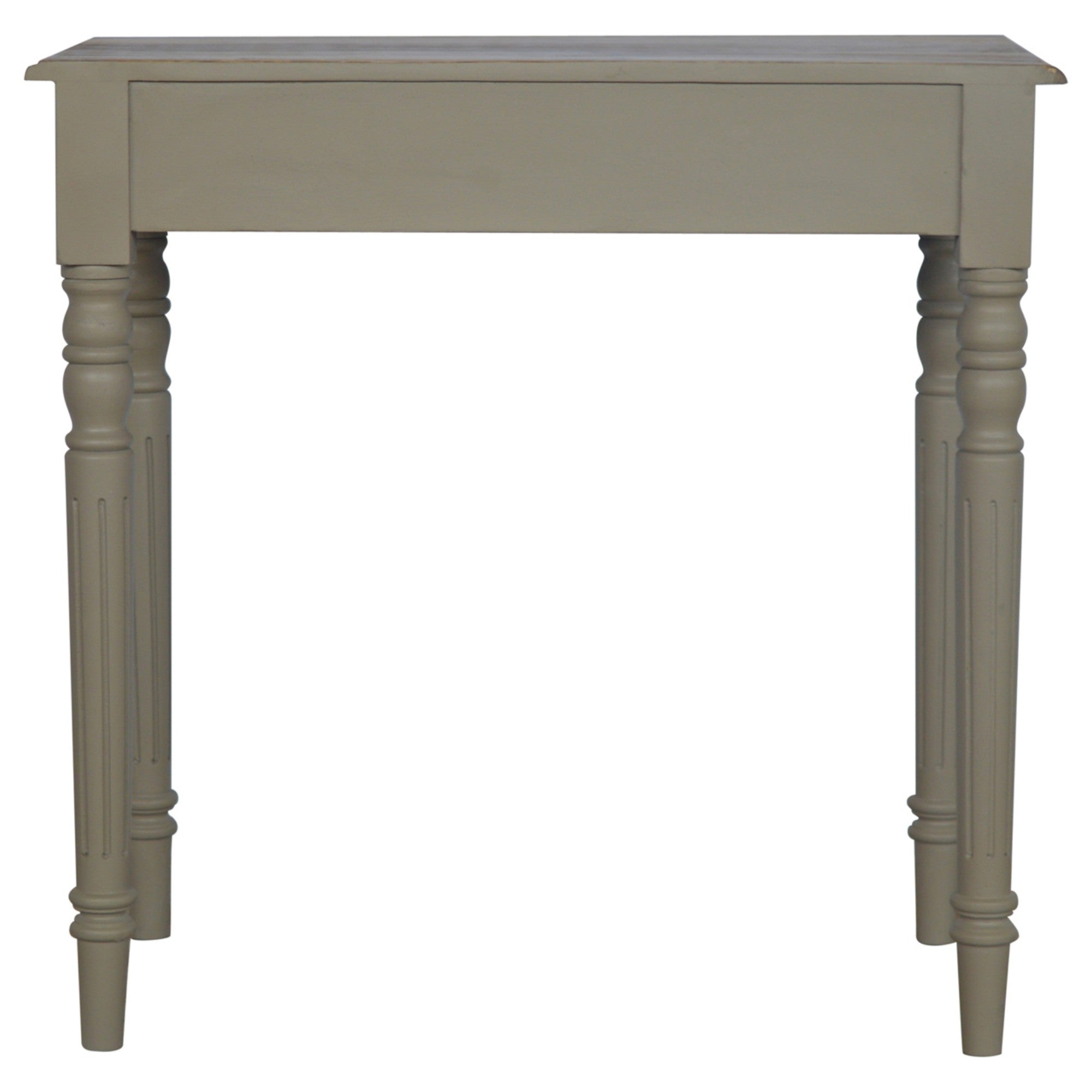 Writing Desk, Hand Painted 1 Drawer, Solid Wood Grey