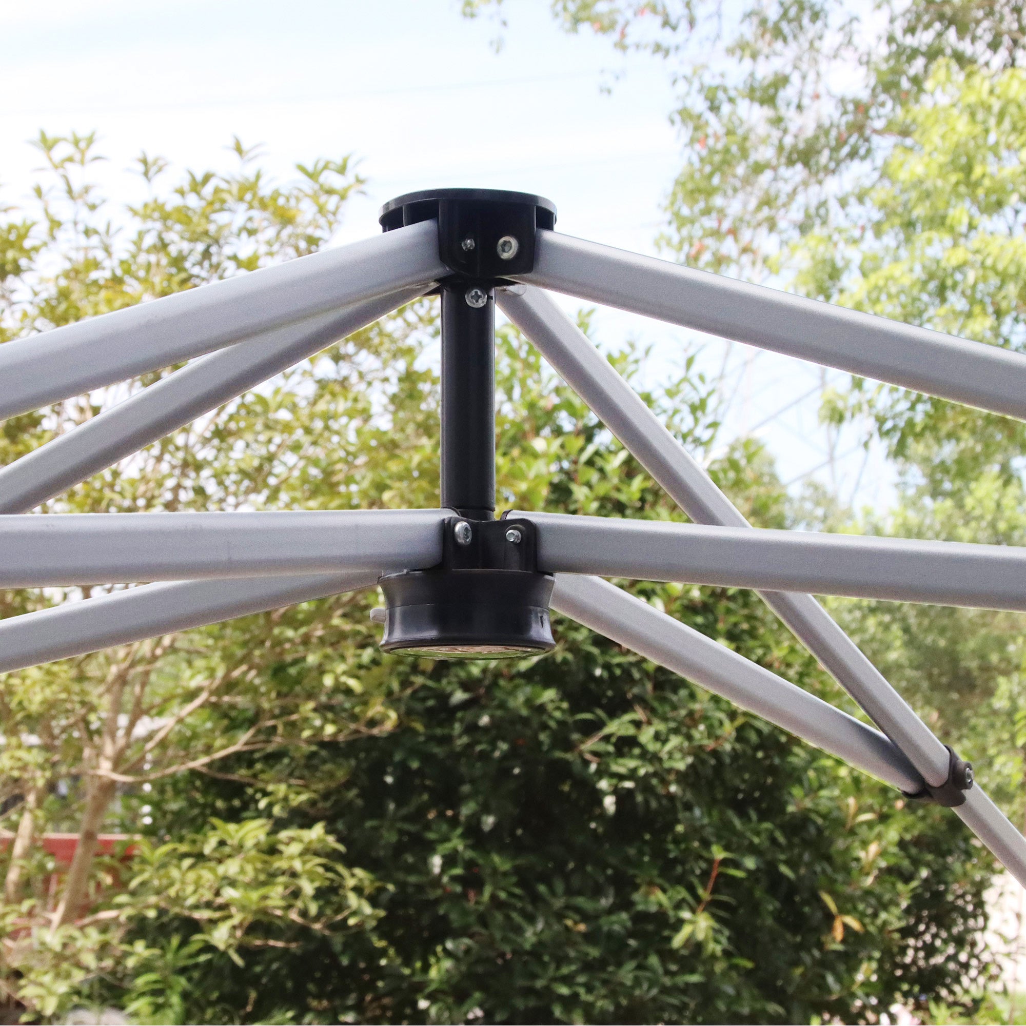 Pop Up Gazebo, 3 x 3(M) UPF 50+ Foldable Canopy Tent with Wheeled Carrybag, Dark Grey