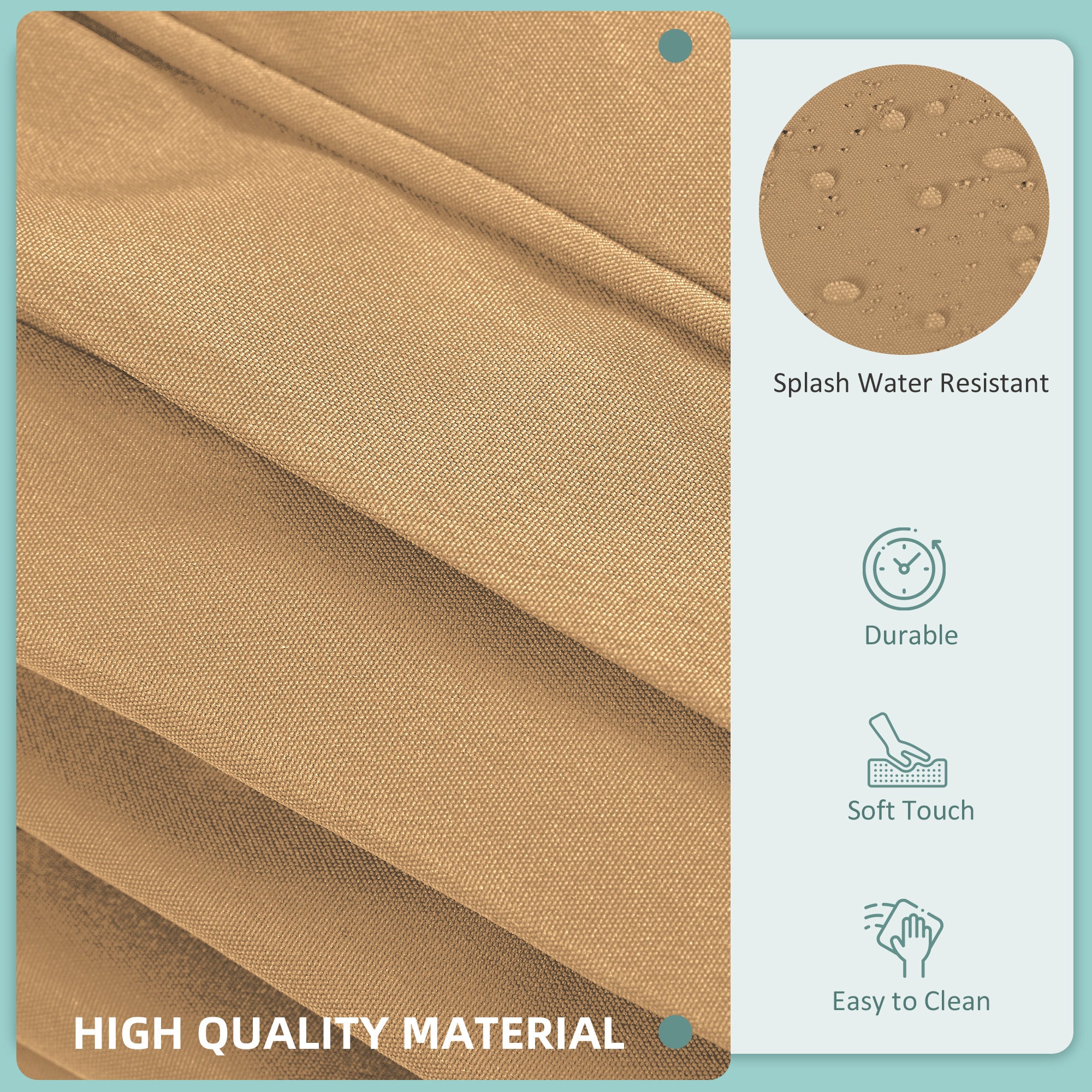 Outdoor Cushion Set, 14 Piece, Beige