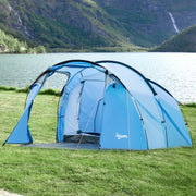 2 Room Tent with Vestibule, Weather-Resistant Camping Tent, Sky Blue