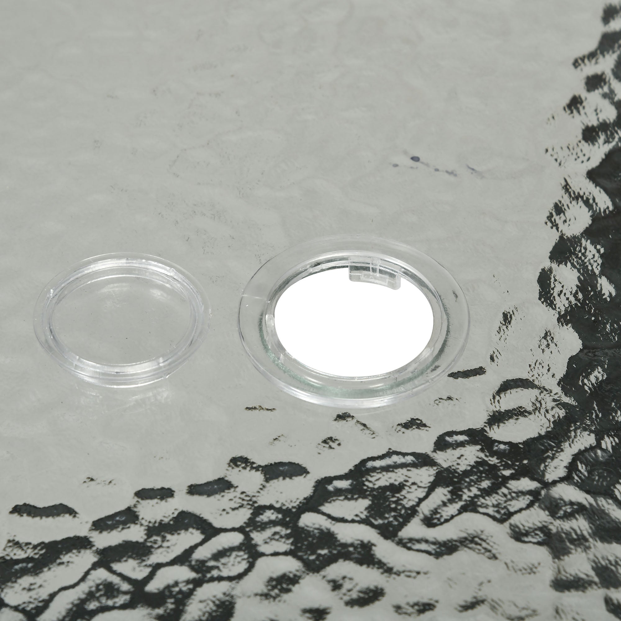 5 Piece Outdoor Square Dining Set with Tempered Glass Table and 4 Cushioned Chairs, Beige