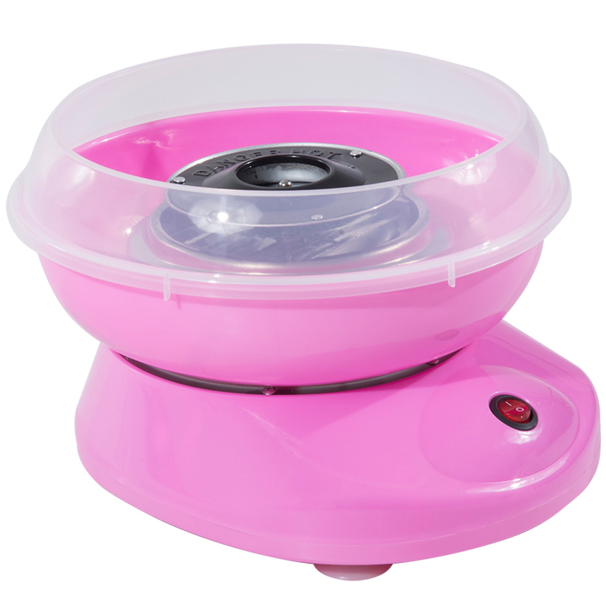 Cotton candy machine for parties & events, easy handling, quick results, pink