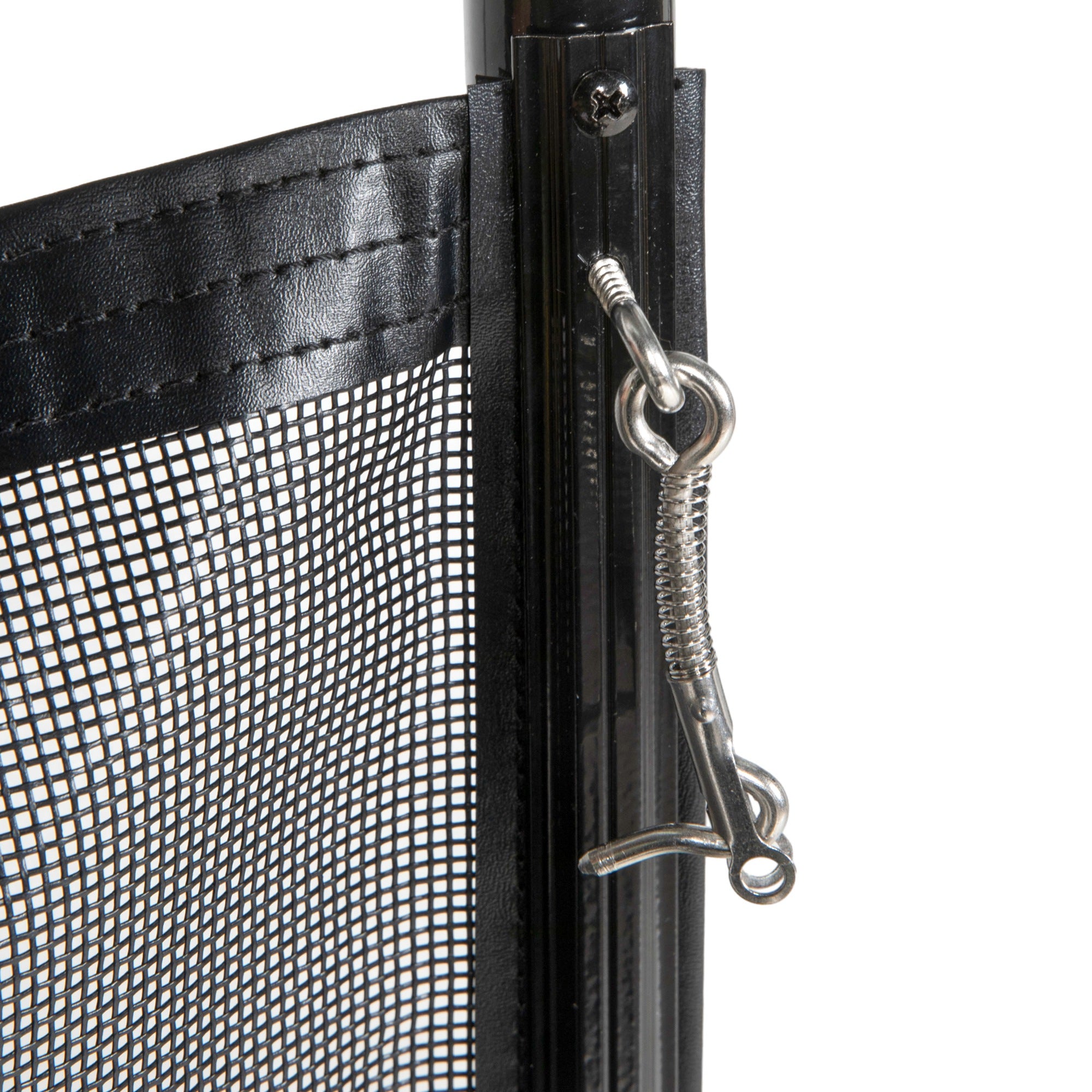 Pond/Pool Fence 365x126cm Decorative Set of 4 Plug-in Black Mesh