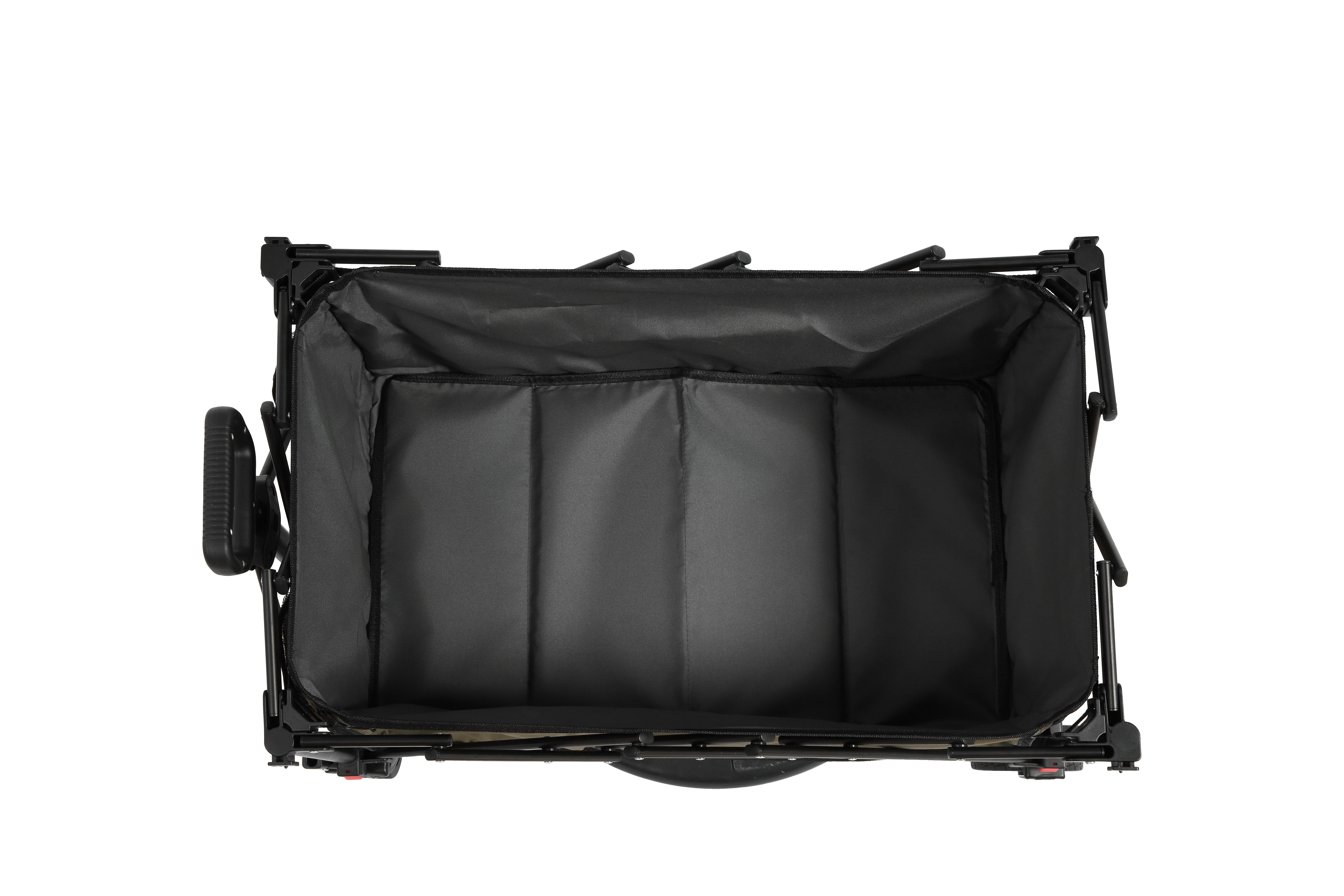 Folding Wagon Carts, all terrain wheels, heavy duty, adjustable handle, army green