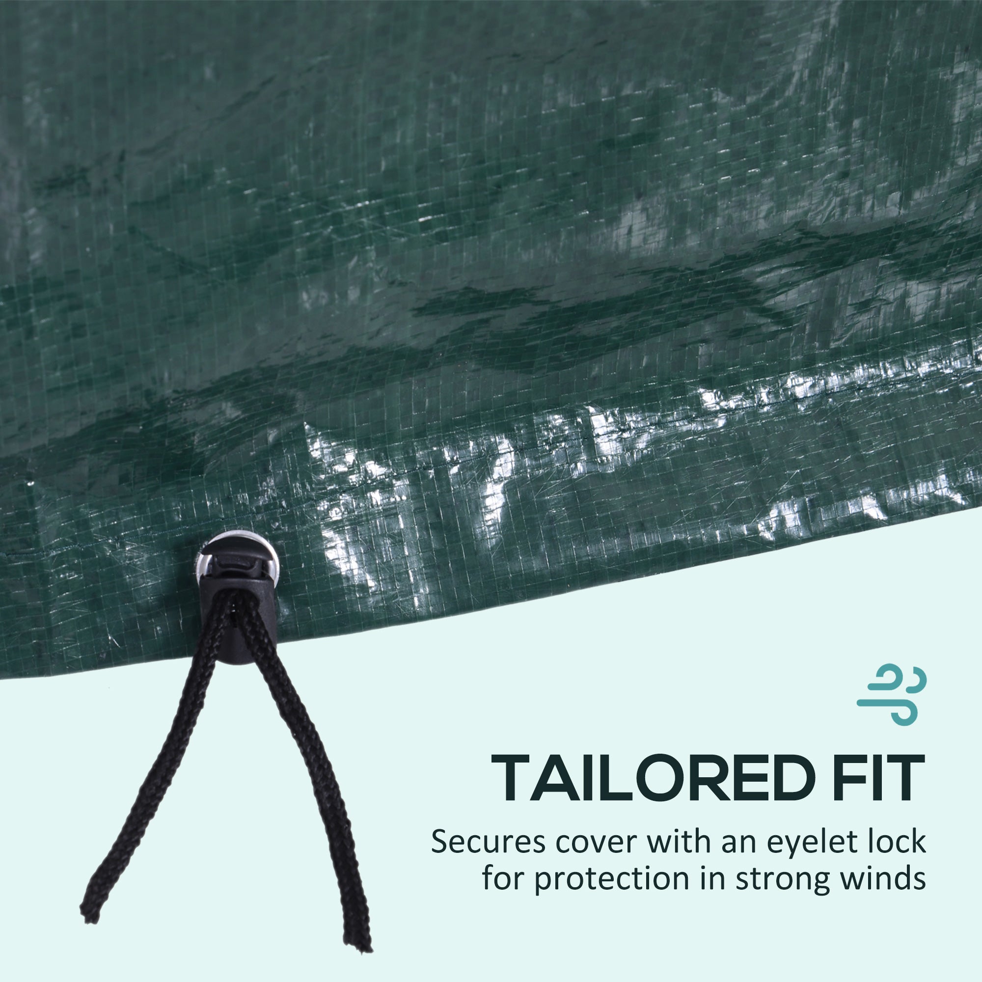 Garden Furniture Cover Large Waterproof Anti-UV Protective Patio Set Cover Green