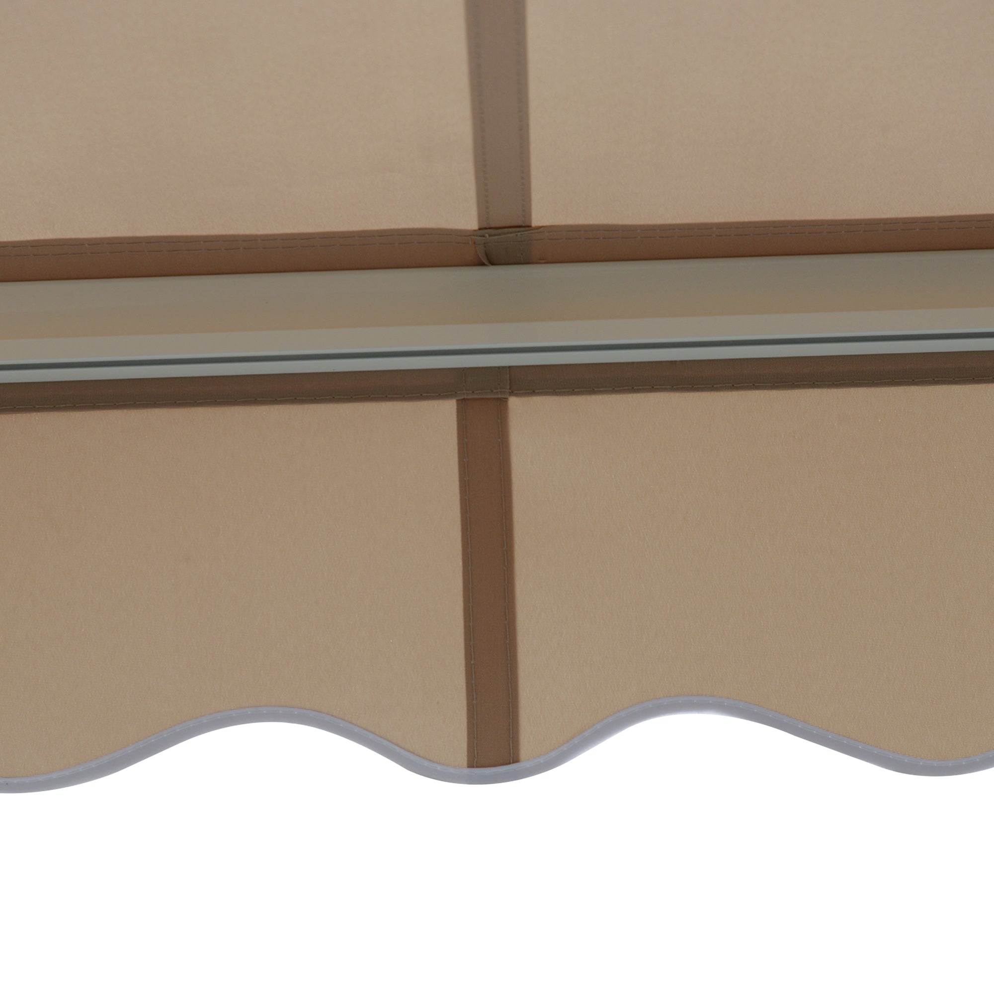 Aluminum Folding Arm Awning 3.95m Sun Protection - Beige