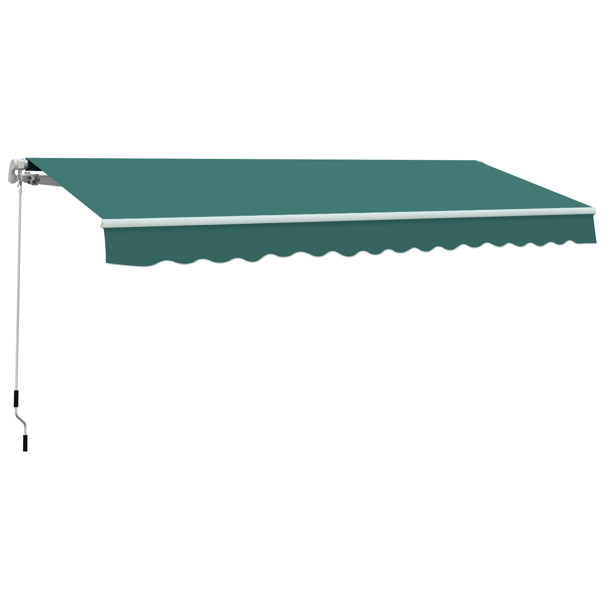 Manual Retractable Awning 3.5x2.5 m Green