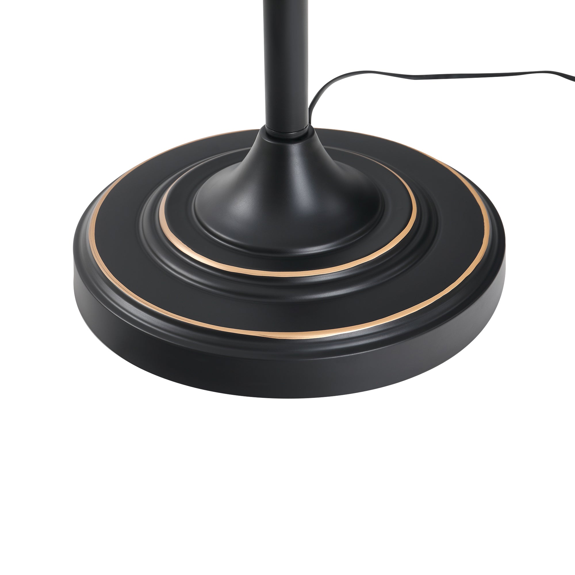 3-Piece Lamp Set, Vintage Table Floor Lamp, Metal and Cotton