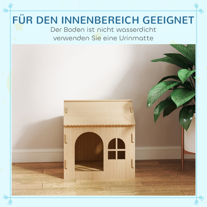 Indoor Dog/Cat House, Cute Design, MDF