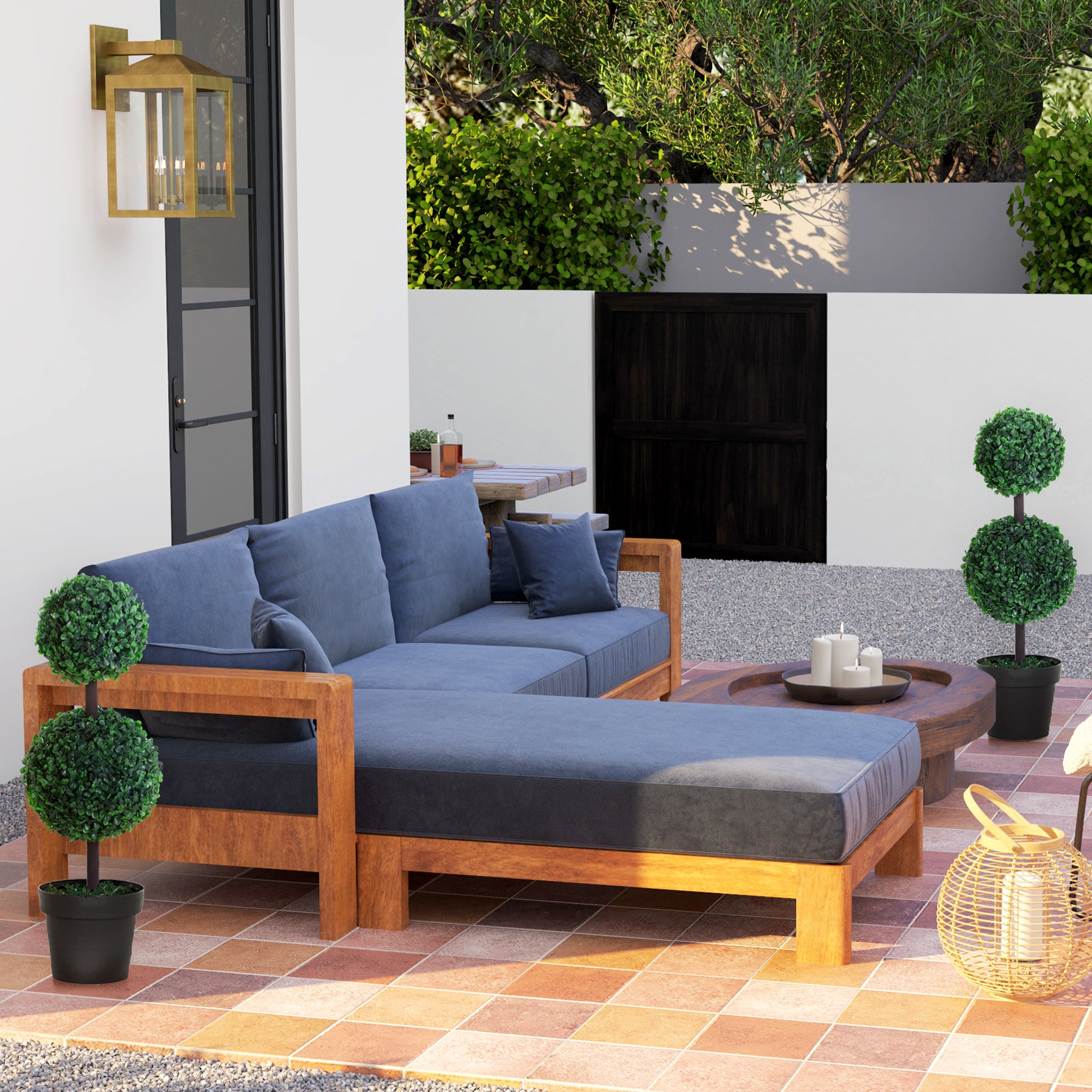 Artificial Plants, Set of 2, 67 cm, Plastic