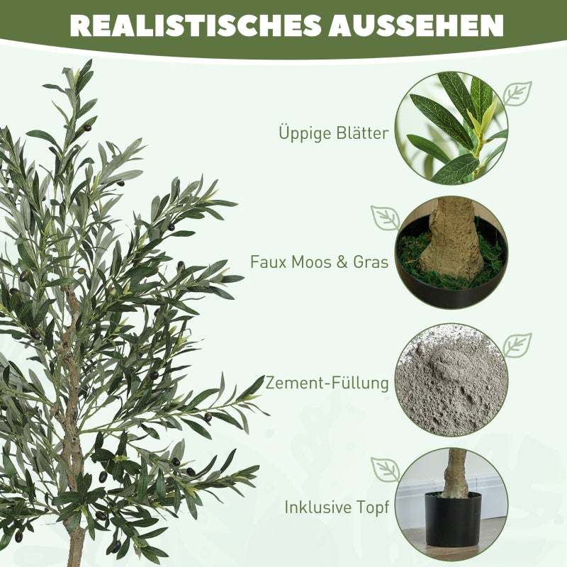 Artificial Olive Tree, Large 180cm, Plastic