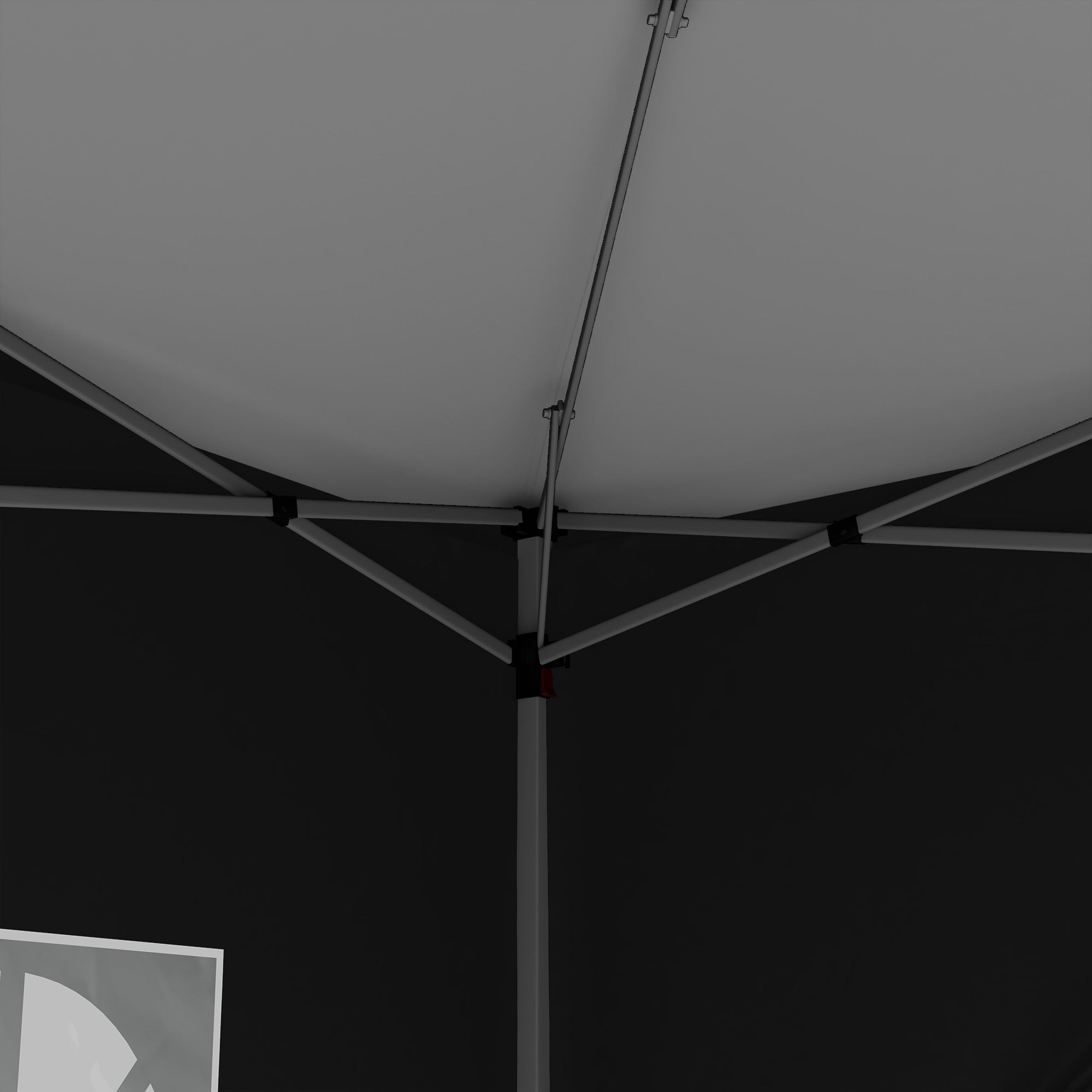 Gazebo 3x3m, Water-Repellent Pop-Up Folding, Black