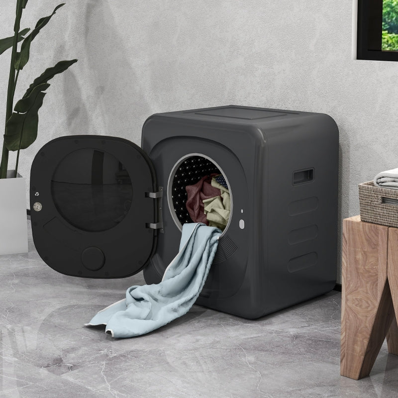 Mini Clothes Dryer, 6 Programs 4 kg 800W Exhaust, Gray