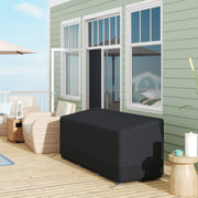 Rectangular Patio Garden Furniture Cover, Waterproof UV Resistant 3 Seater Sofa Bistro Set, 190 x 72 x 76cm, 600D Oxford Fabric, Black