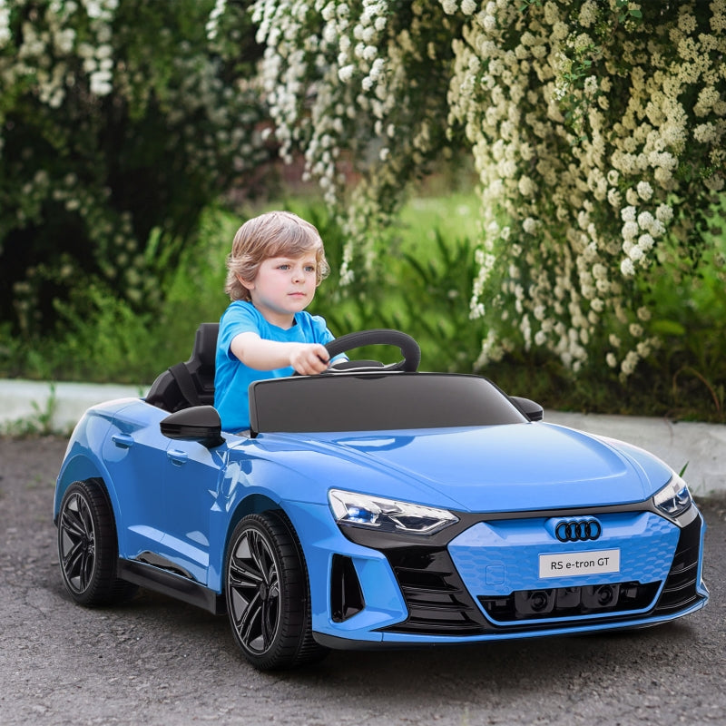 Audi Licensed 12V Electric Ride-On with Remote Control, Suspension, Lights, Music - Blue