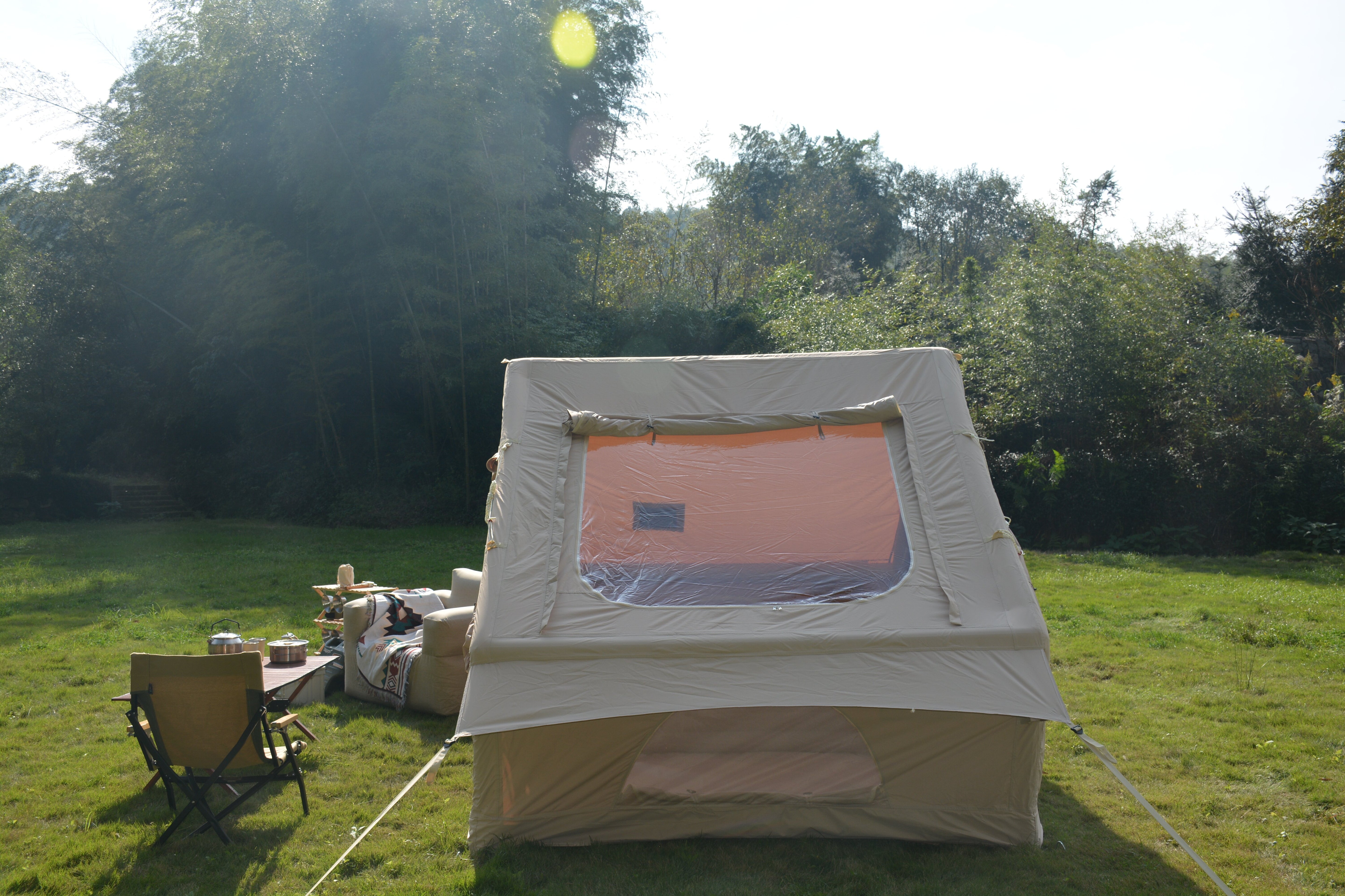 Large Blow Up Air Tents House, inflatable, durable, outdoor, with pump