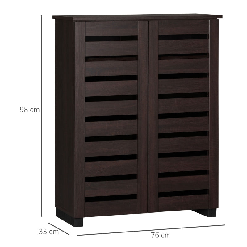 Shoe Storage Cabinet, 15 Pair Capacity, Wood-Effect