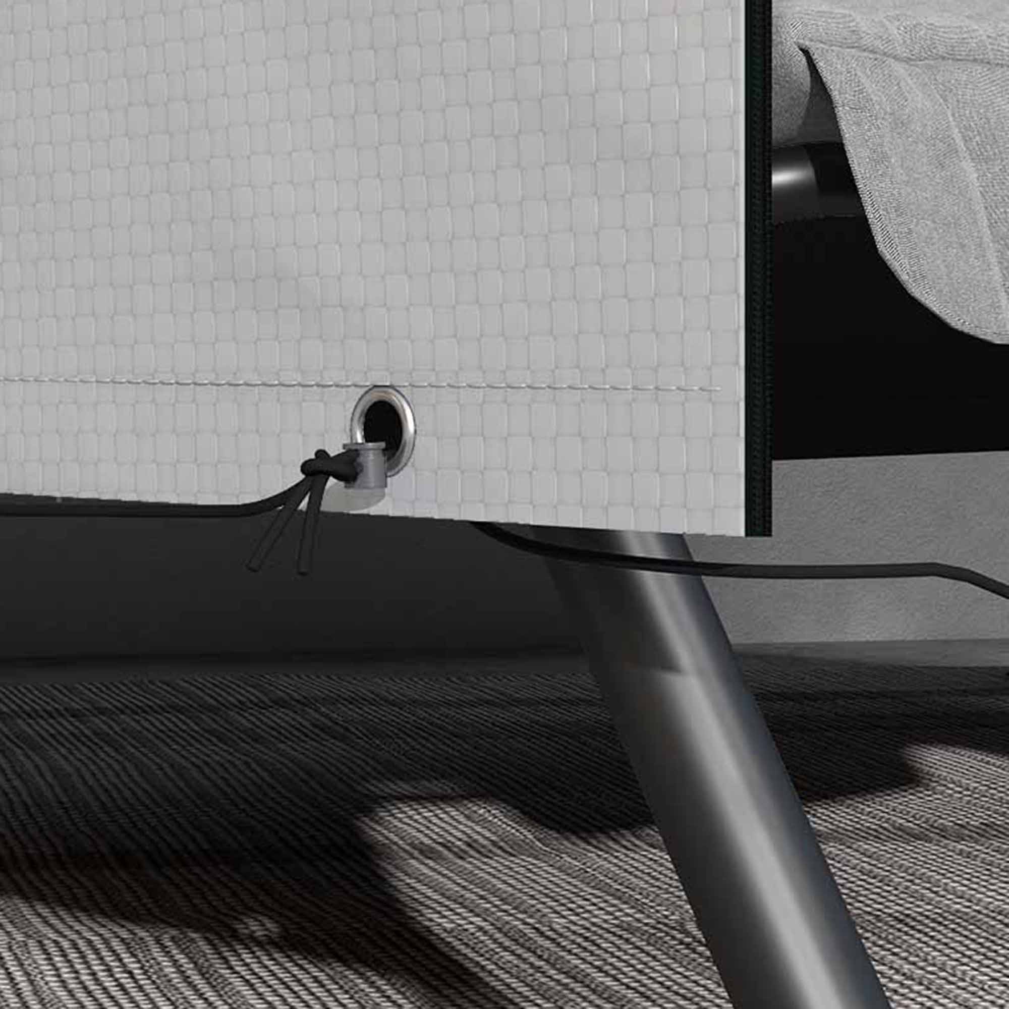 Protective Cover Waterproof UV Protection Rectangular PE Grey