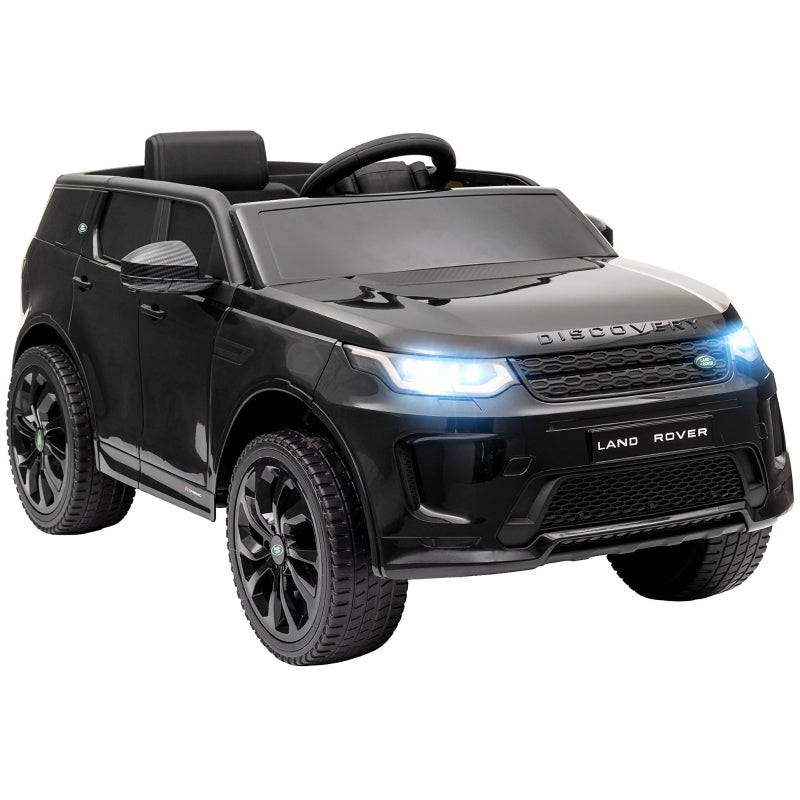 Licensed Land Rover Discovery Sport 12V Kids Ride on Car with Remote Control, Black