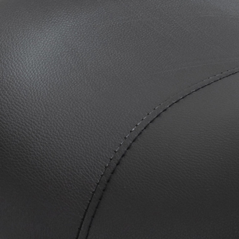 Saddle Stool Work Swivel Chair, Height Adjustable Upholstered, Black