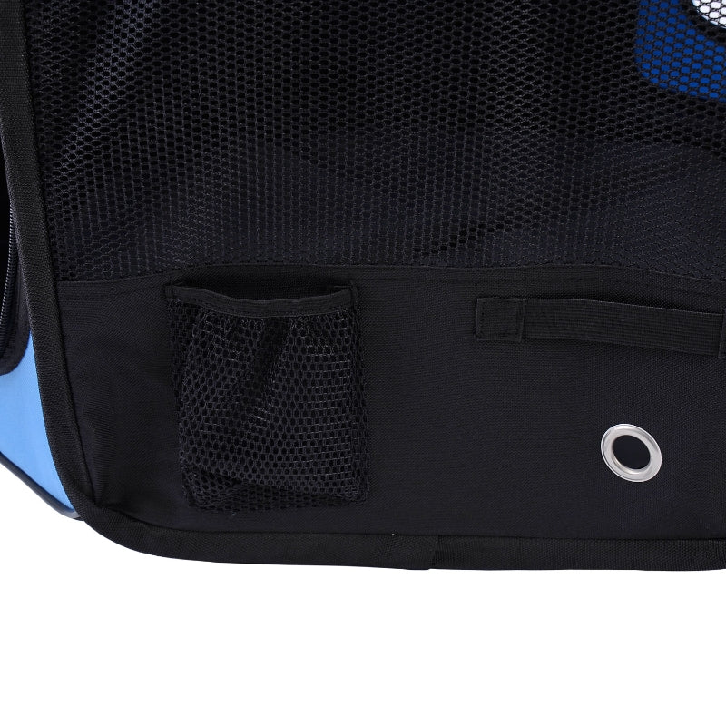 Portable Cat Dog Playpen, Pet Puppy Rabbit Guinea Pig Pen Run, Blue