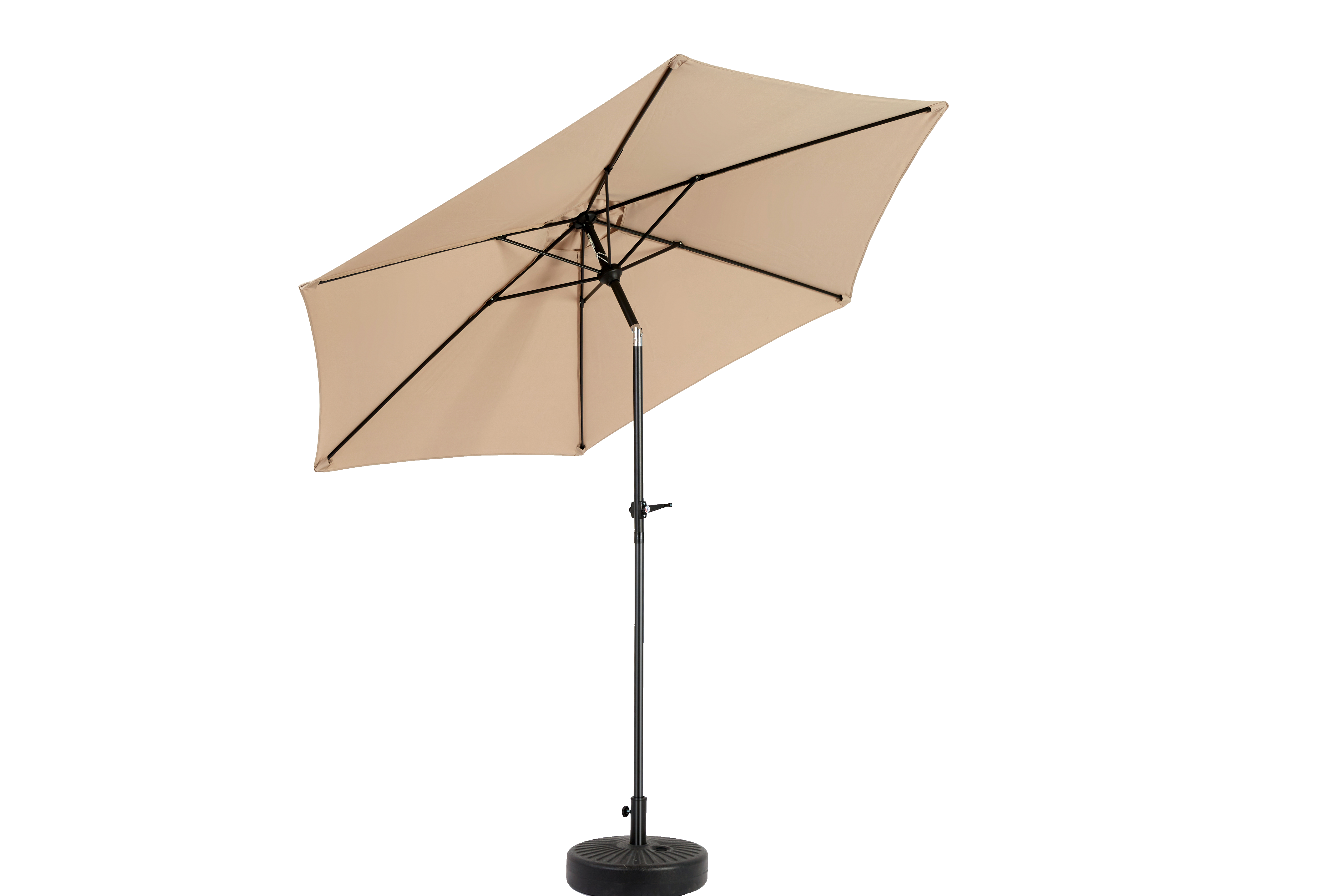 9 Ft Double Sided Outdoor Umbrella, Rectangular Large with Crank, Khaki