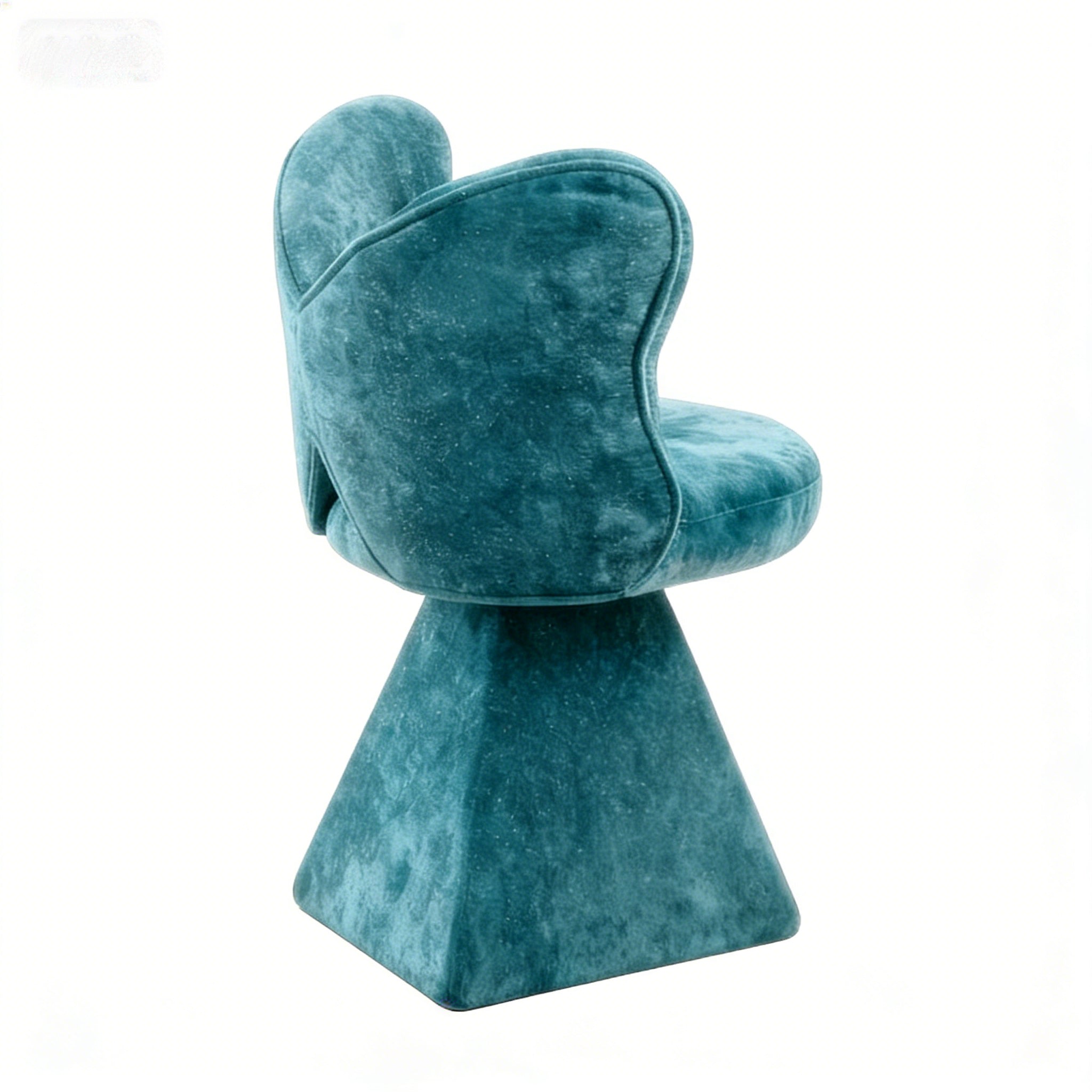 Vanity Chair Butterfly Backrest Swivel - Blue