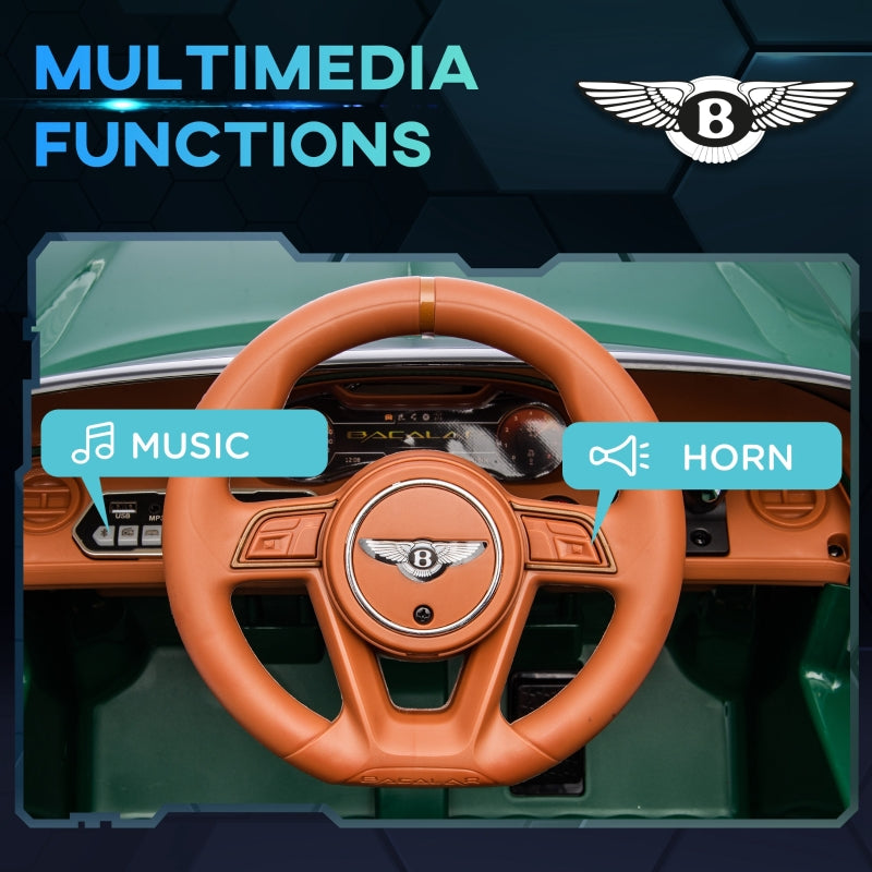 Bentley Bacalar 12V Electric Car with Remote Control, Green