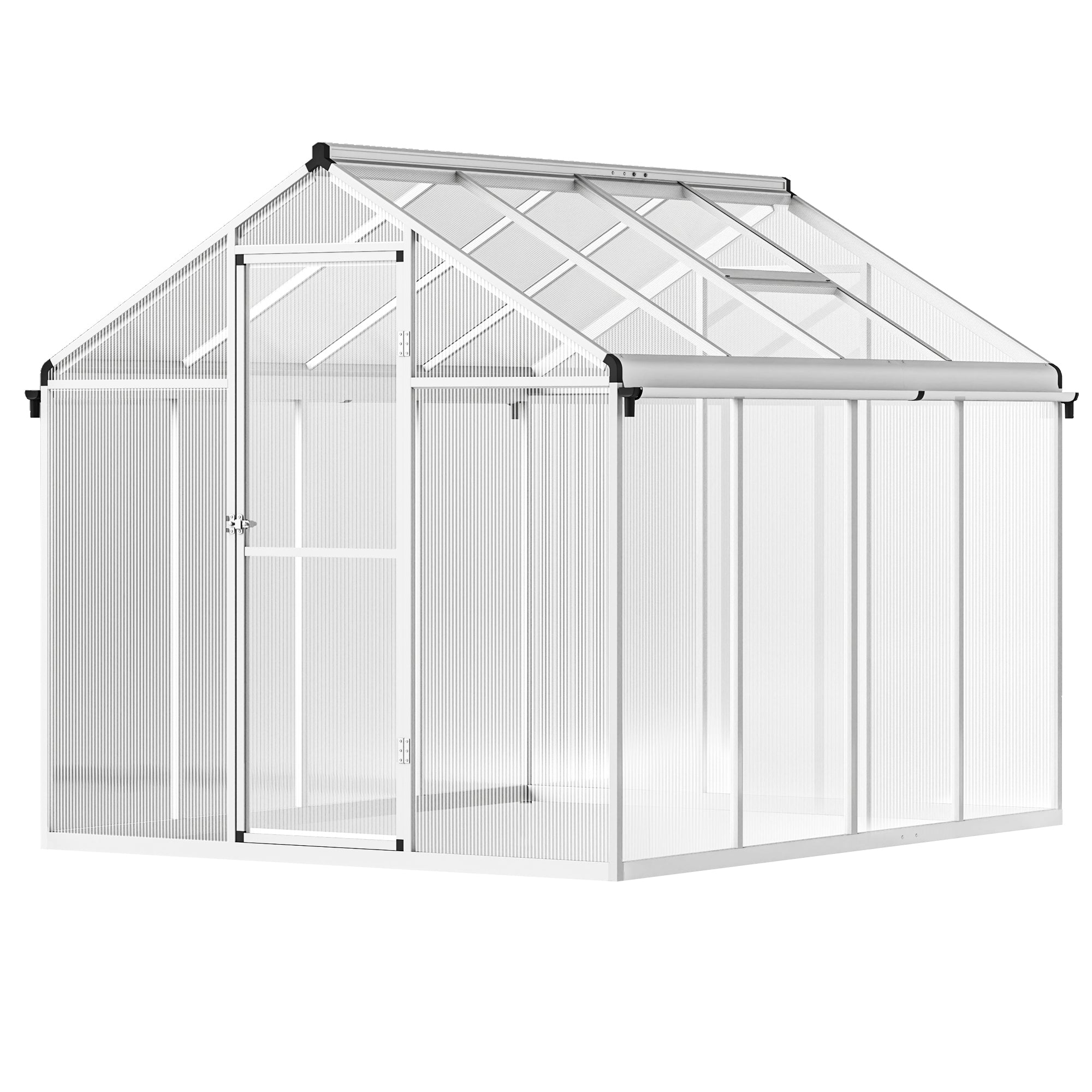 Greenhouse 8 x 6ft, Aluminium Frame