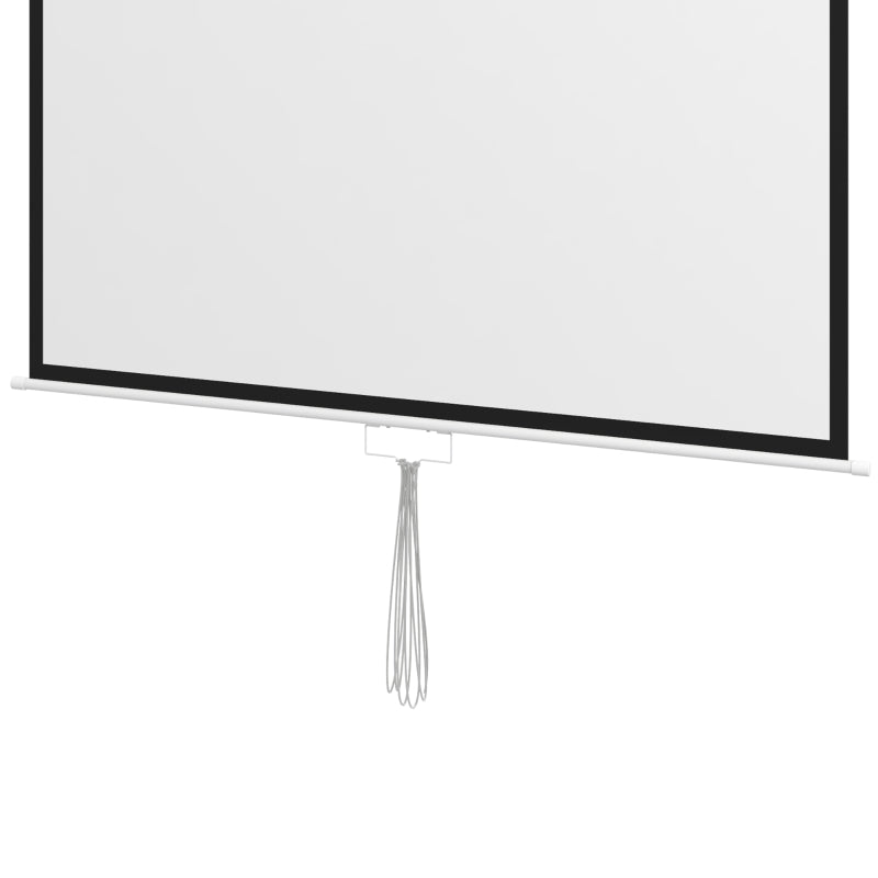 Projector Screen, 152x152cm 85 inch 1:1 HD 4K, for Home Theater Office Presentations