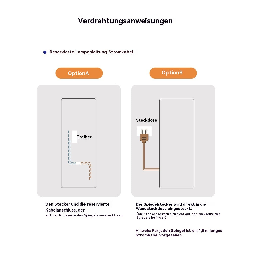 Full-length Vertical Mirror, LED Dimming 163x54CM, Aluminum Alloy Black