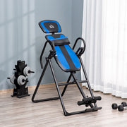 Inversion Table Foldable, Adjustable Backrest, Metal ABS Black Blue